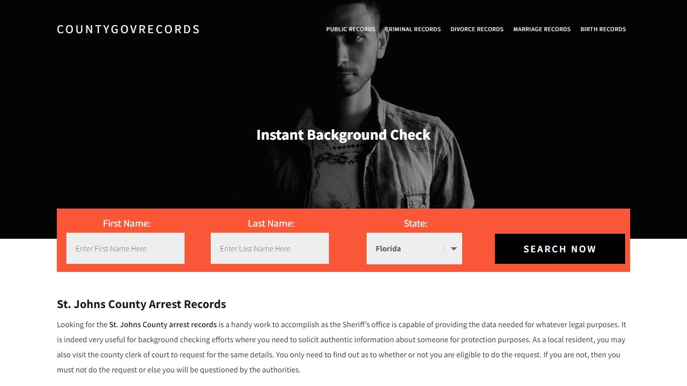 St. Johns County Arrest Records | Get Instant Reports On People